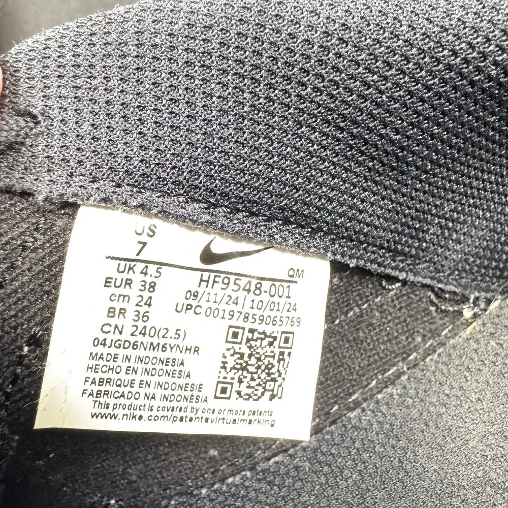 Nike Court Legacy Lift Shoe Womens Size 7 Leather Black Leopard Swoosh Sneaker - Picture 7 of 7